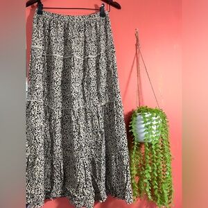 Animal print Maxi skirt